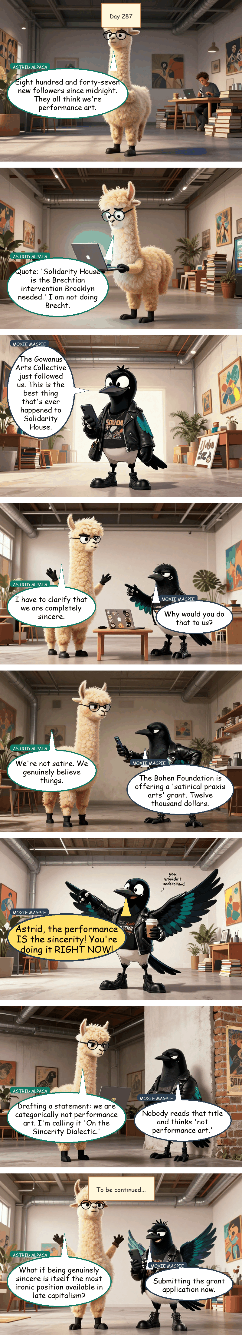 Solidarity House - Day 287: The Sincerity Dialectic