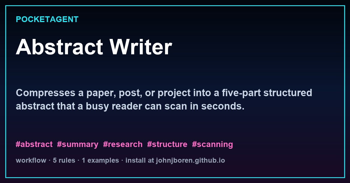 Abstract Writer