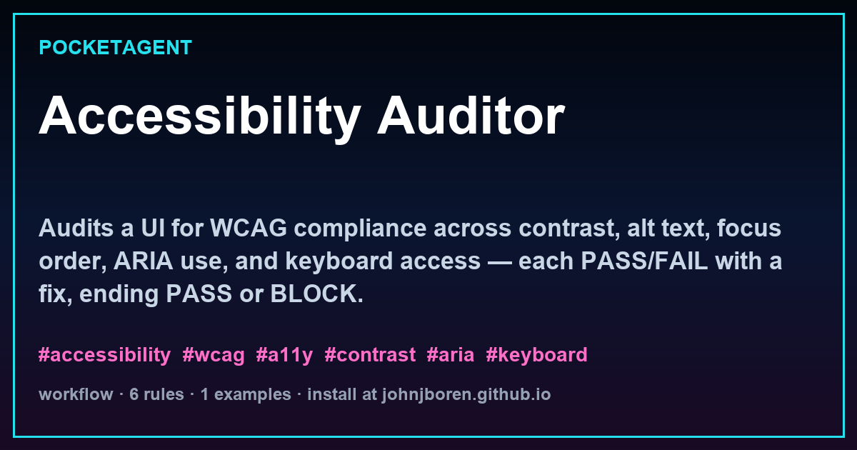 Accessibility Auditor