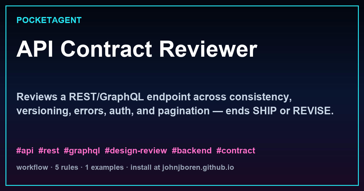 API Contract Reviewer