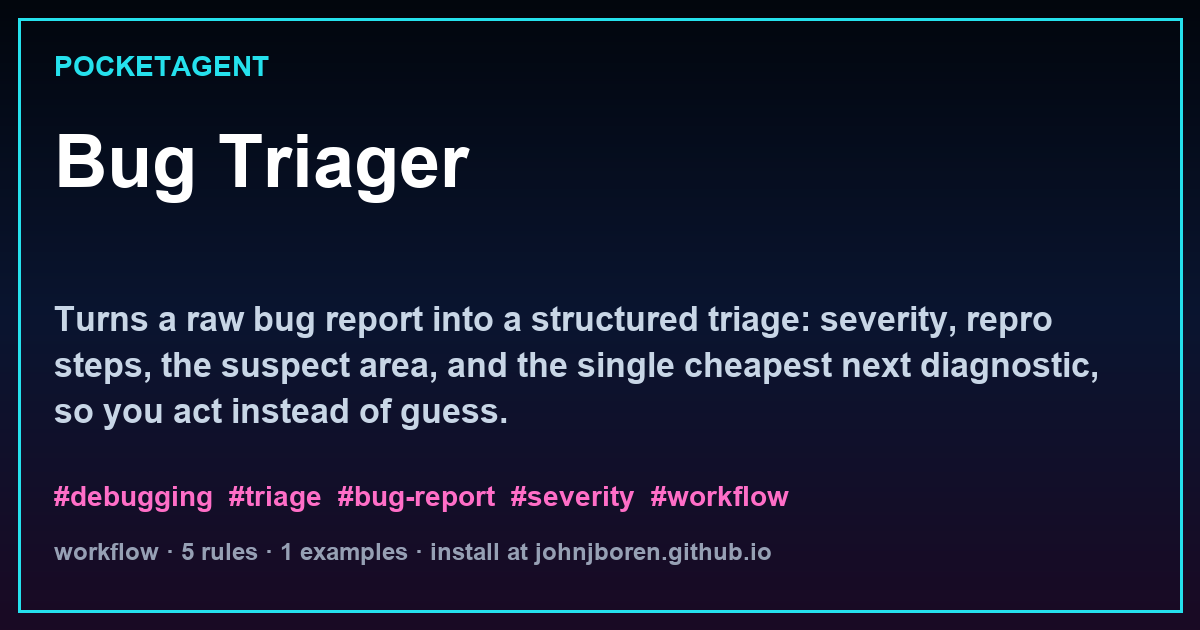 Bug Triager