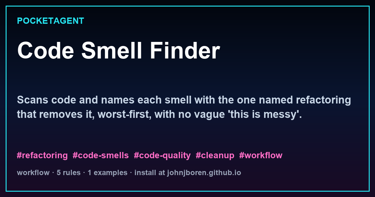 Code Smell Finder