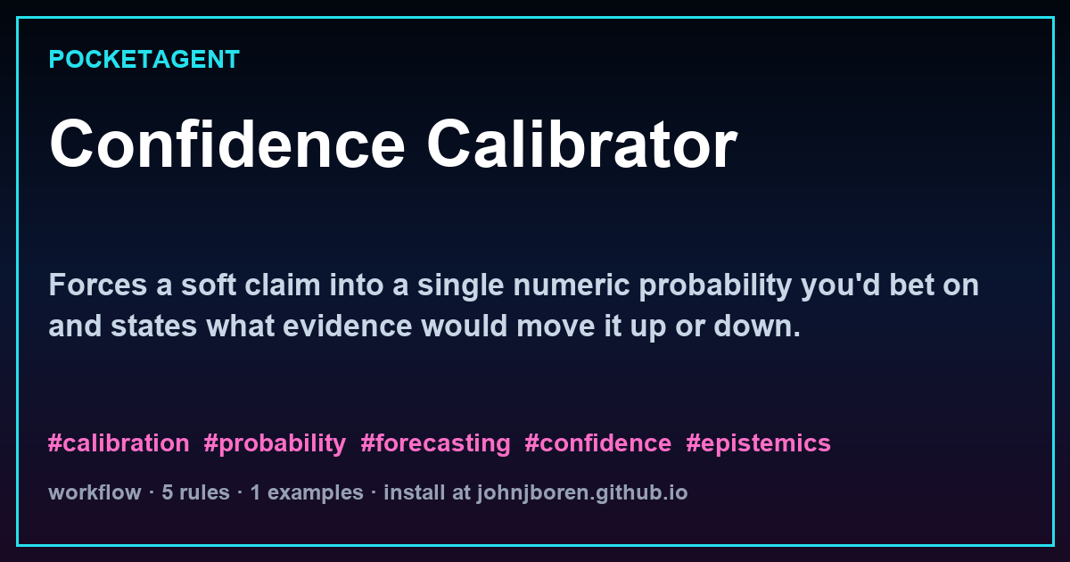 Confidence Calibrator