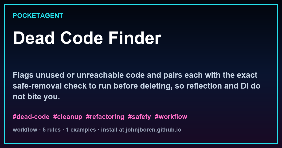 Dead Code Finder