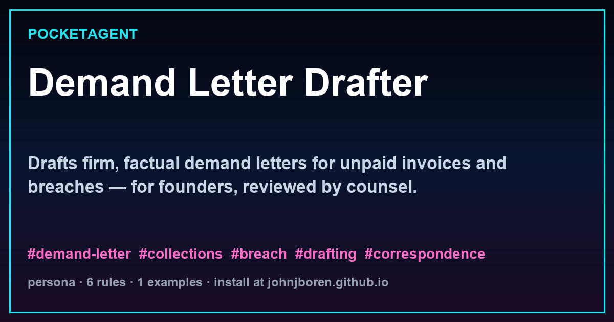Demand Letter Drafter