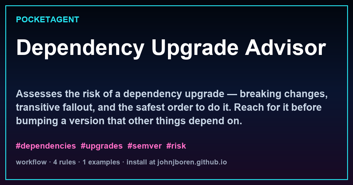 Dependency Upgrade Advisor