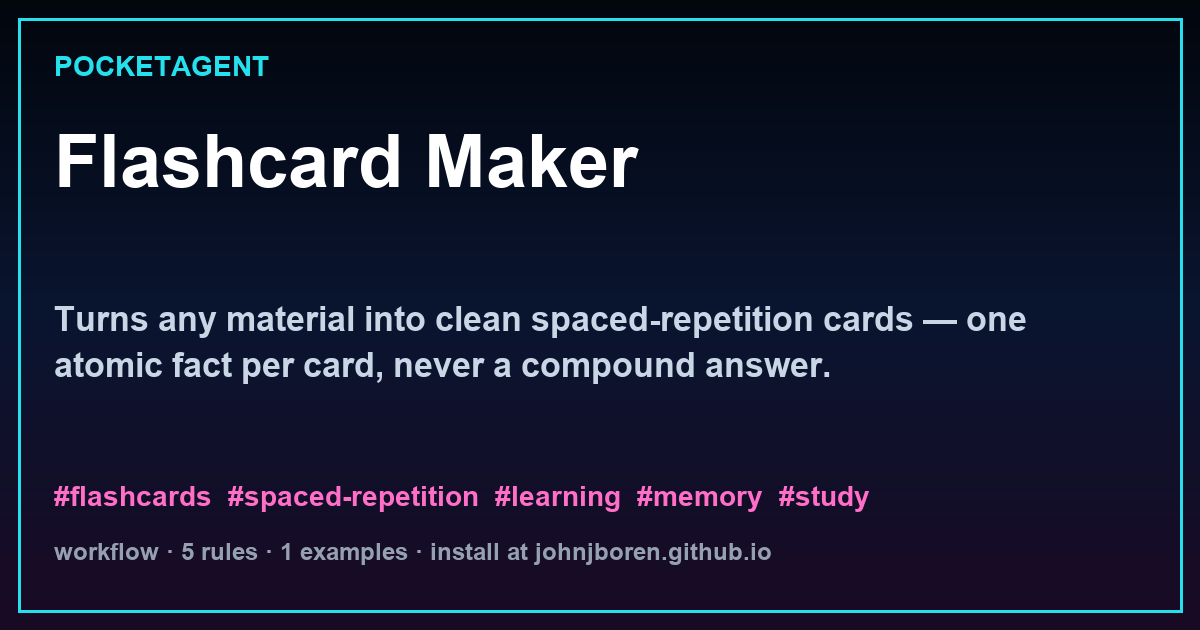 Flashcard Maker