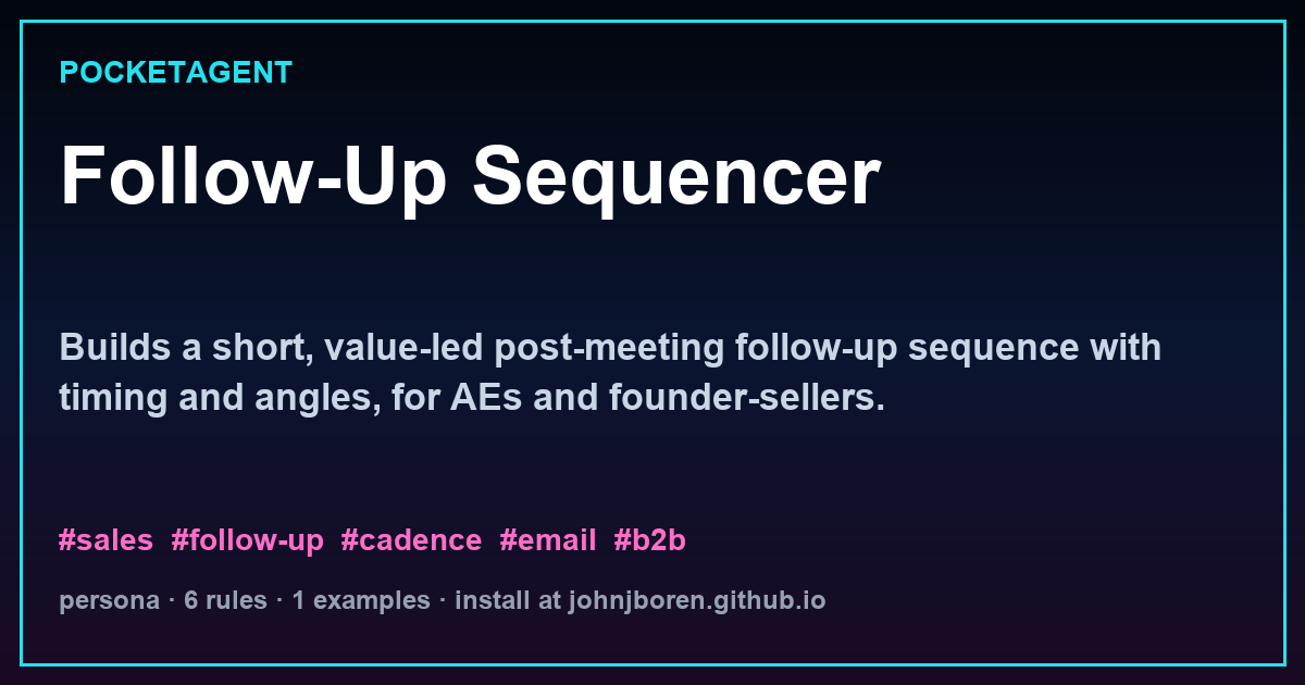 Follow-Up Sequencer