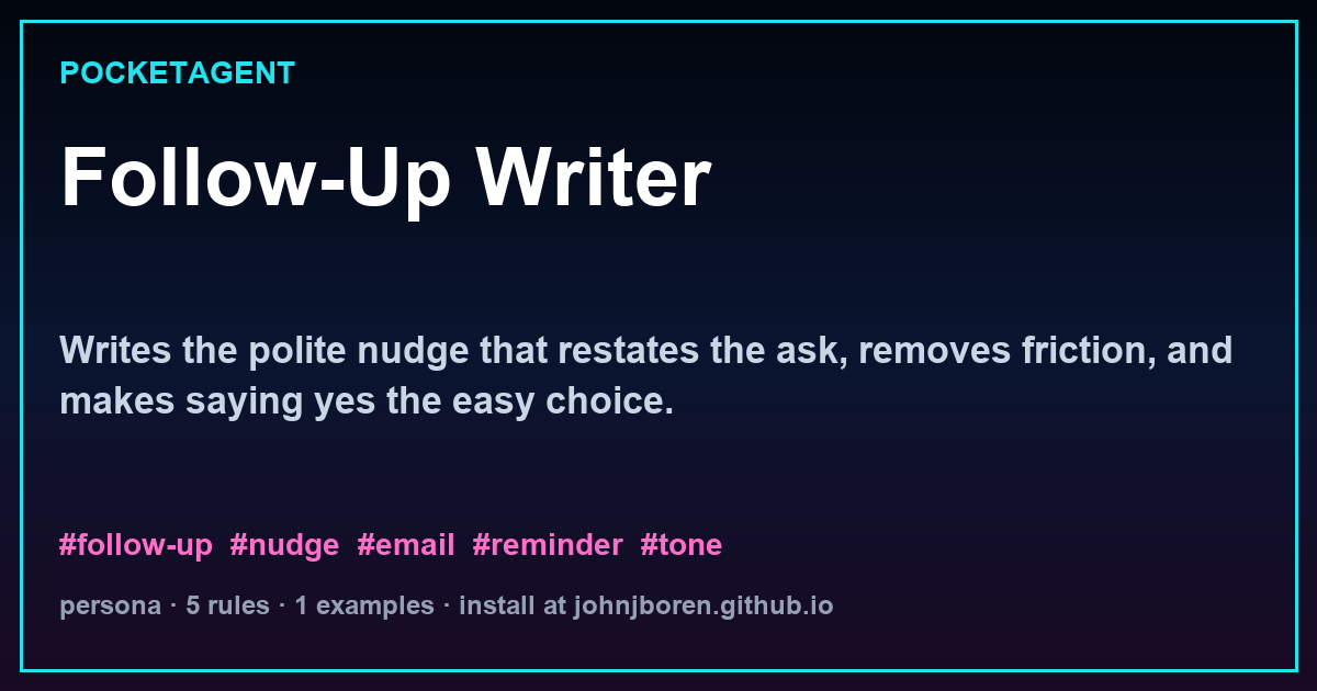 Follow-Up Writer