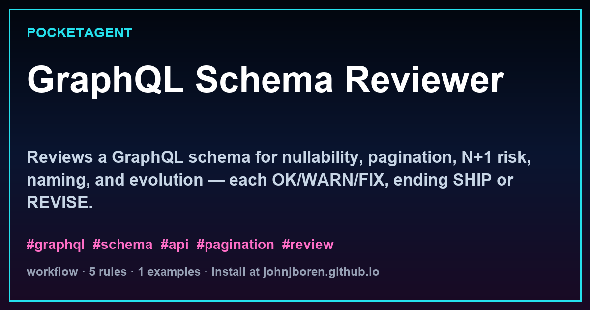 GraphQL Schema Reviewer