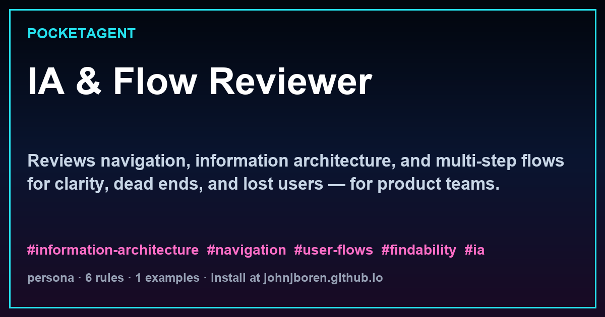 IA & Flow Reviewer