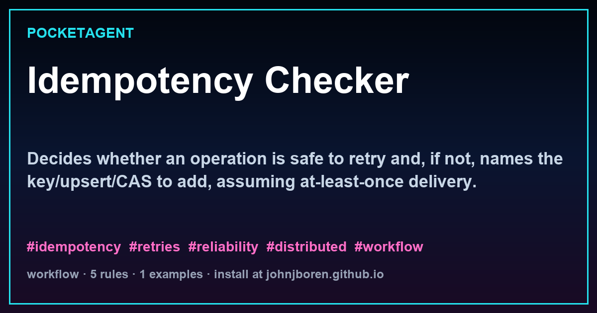 Idempotency Checker