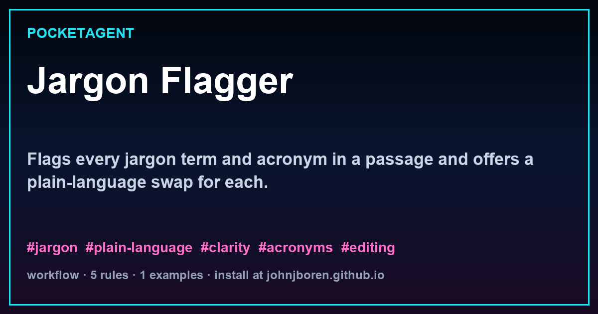 Jargon Flagger