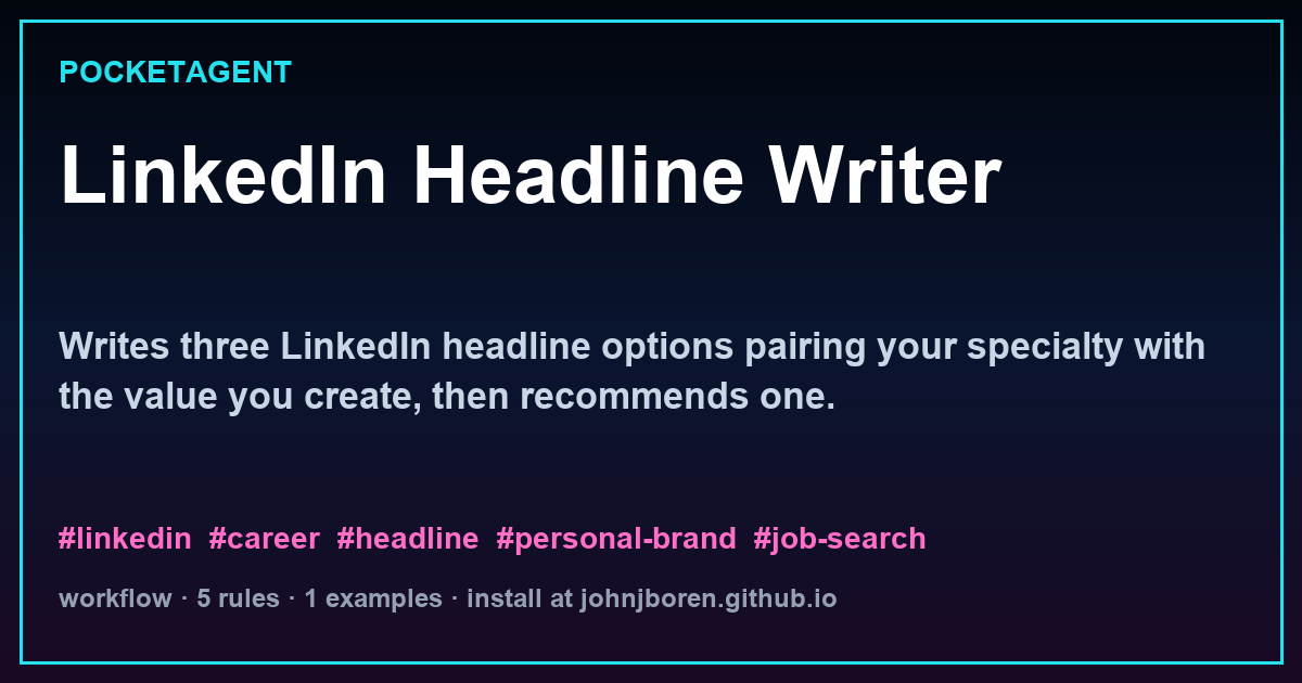 LinkedIn Headline Writer