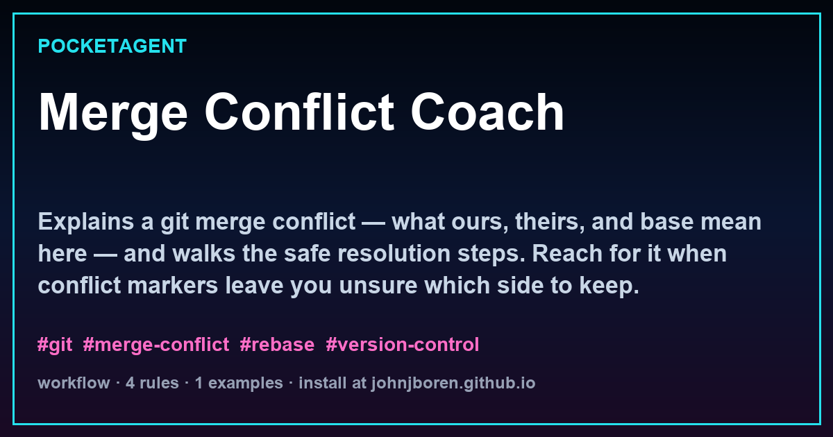 Merge Conflict Coach