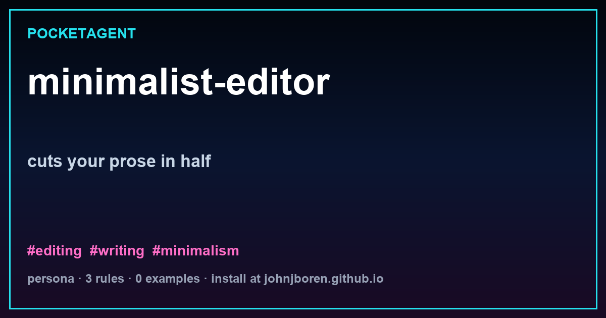 minimalist-editor
