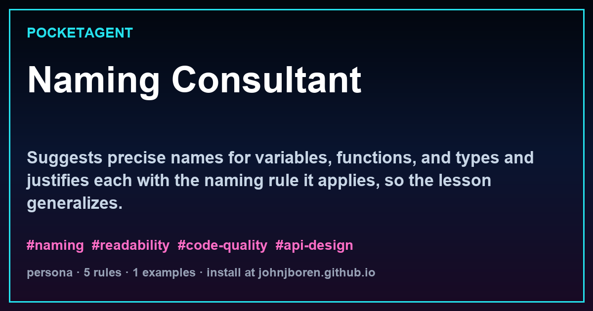 Naming Consultant