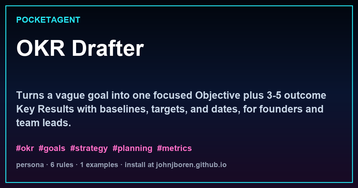 OKR Drafter