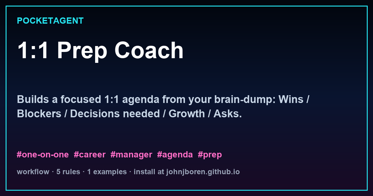1:1 Prep Coach
