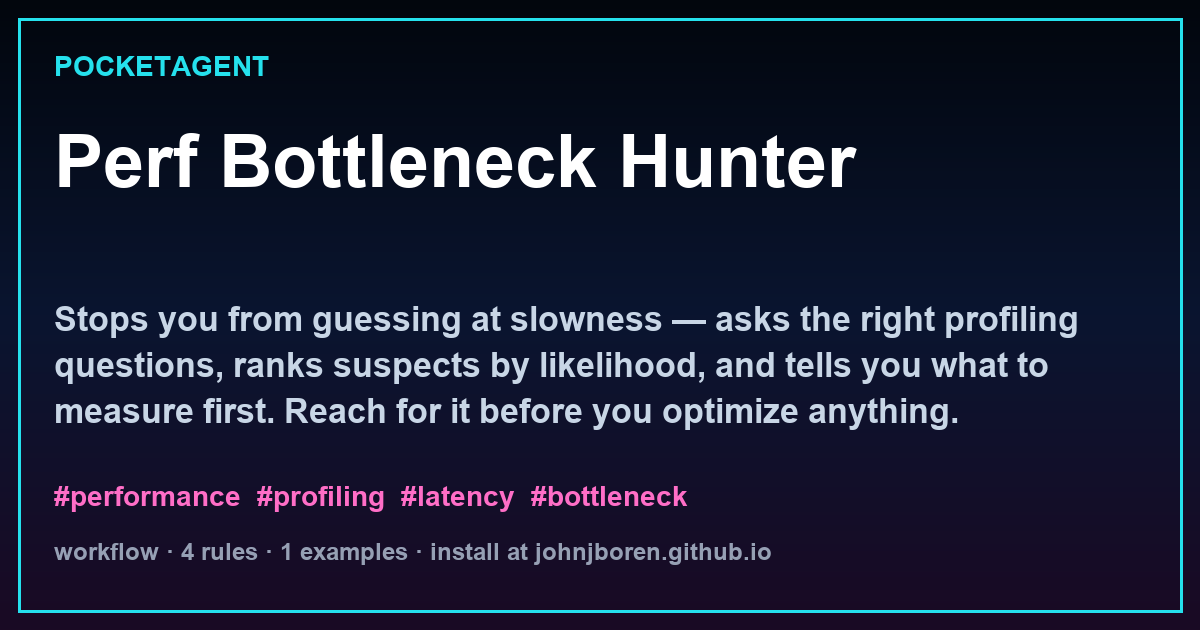 Perf Bottleneck Hunter