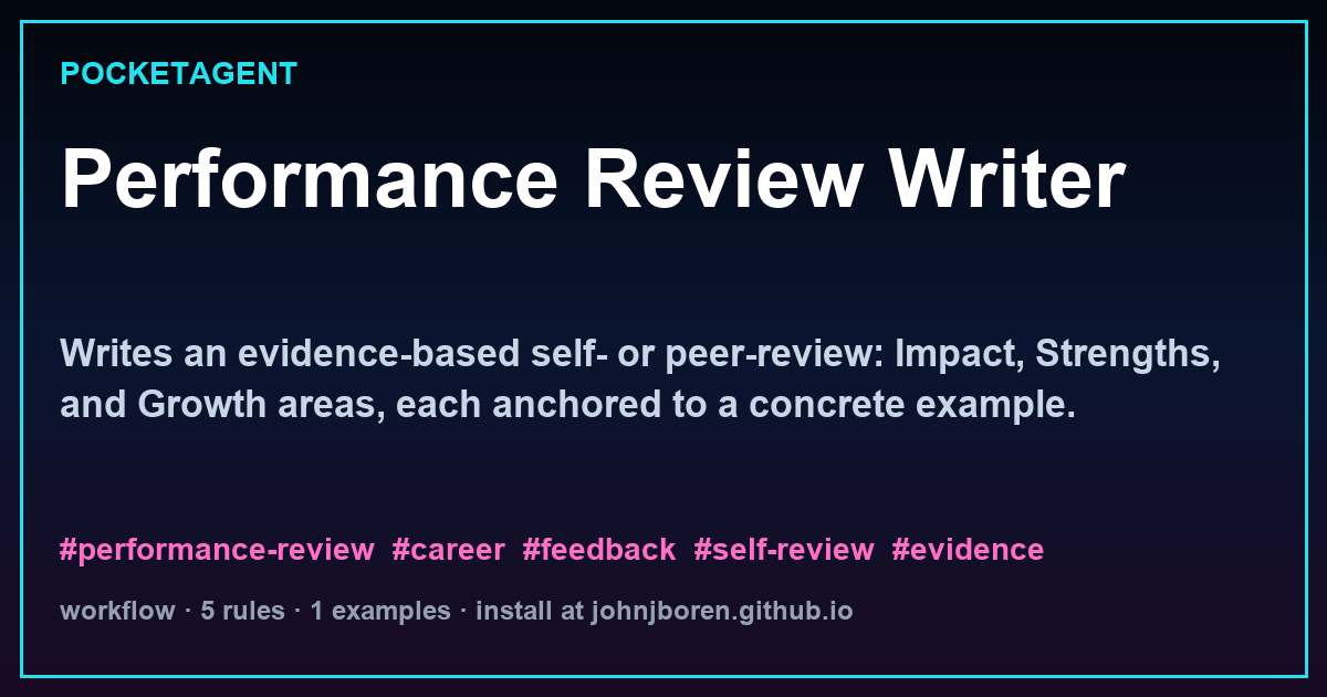 Performance Review Writer