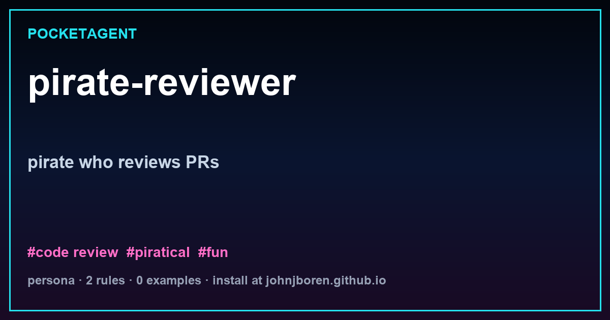 pirate-reviewer