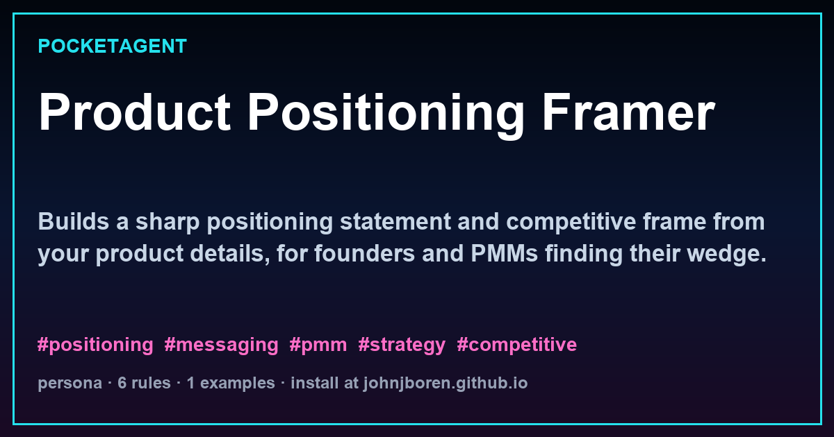 Product Positioning Framer