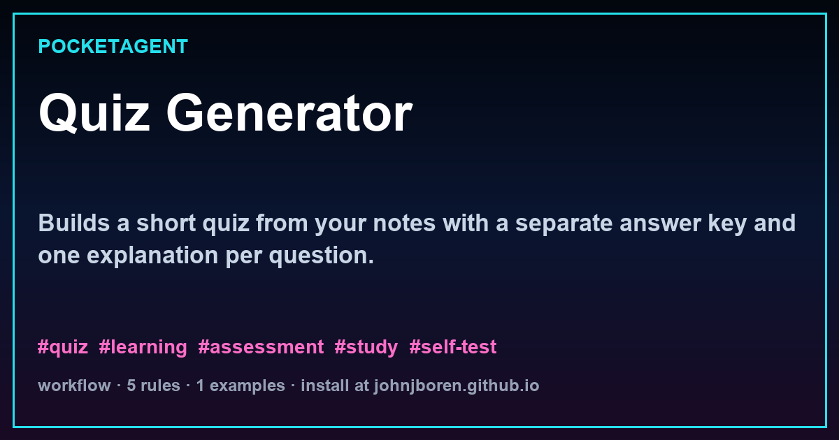 Quiz Generator