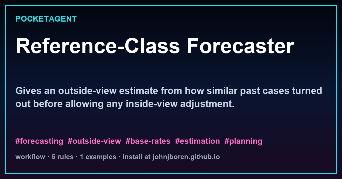 Reference-Class Forecaster