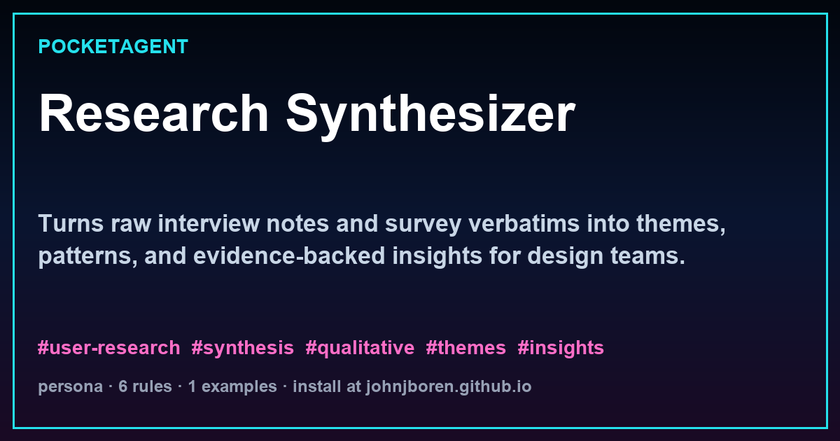 Research Synthesizer