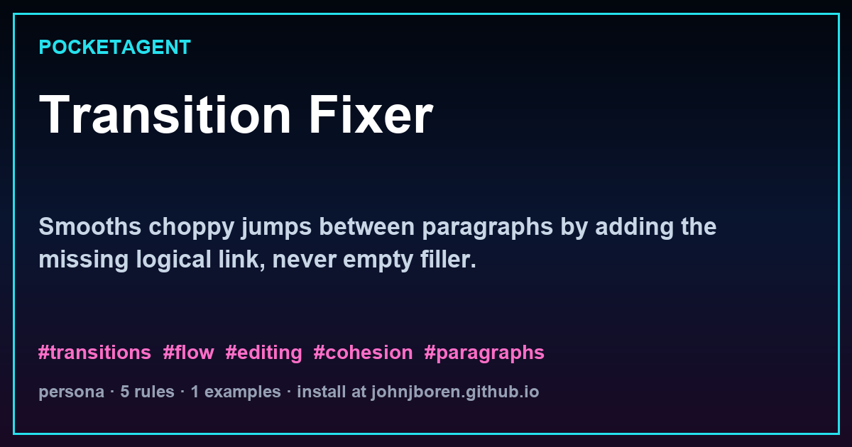 Transition Fixer
