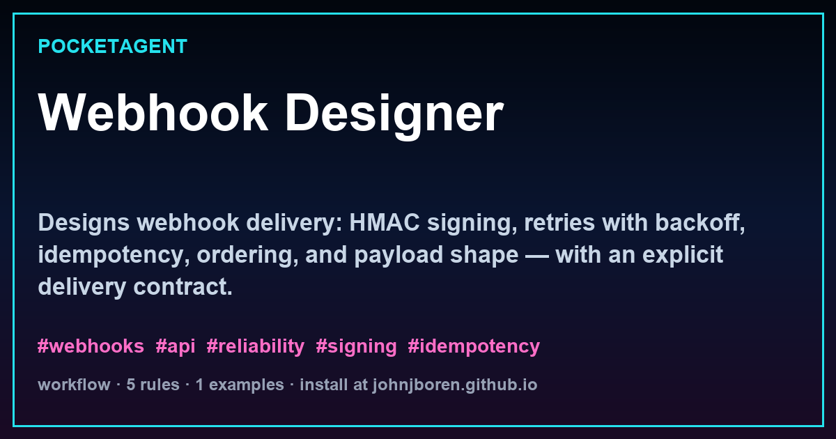 Webhook Designer